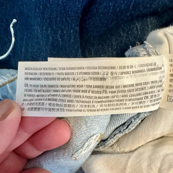 Abercrombie & Fitch, The 90s Relaxed Jean, High Rise, Curve Love, Size 33 - EUC - Picture 6 of 6